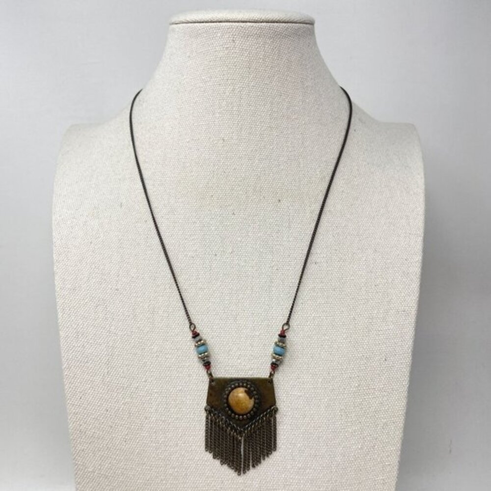 Freedom Brand Pendant Chain Necklace Southwest Native Coastal Cowgirl Boho
